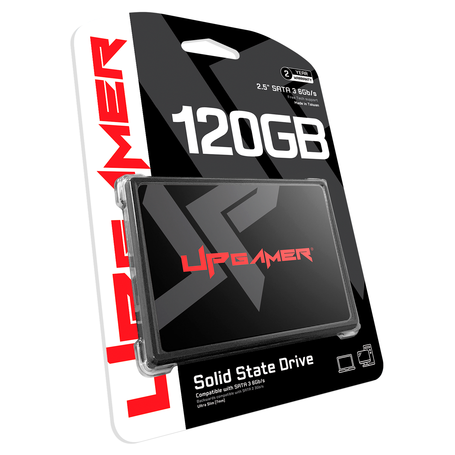SSD UP Gamer 2.5″ UP500 120GB SATA 3 Leitura até 500MB/s Gravação até 450MB/s