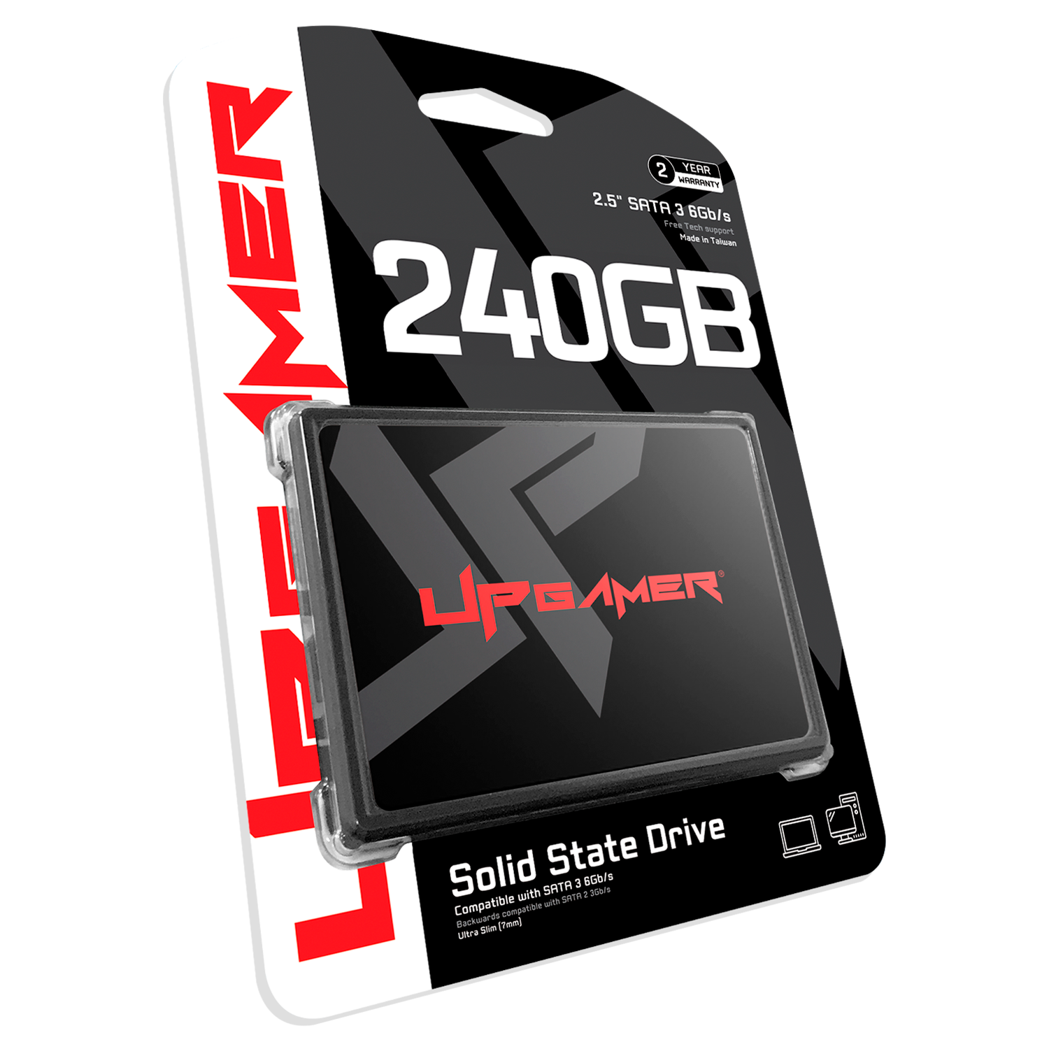 SSD UP Gamer 2.5″ UP500 240GB SATA 3 Leitura até 500MB/s Gravação até 450MB/s
