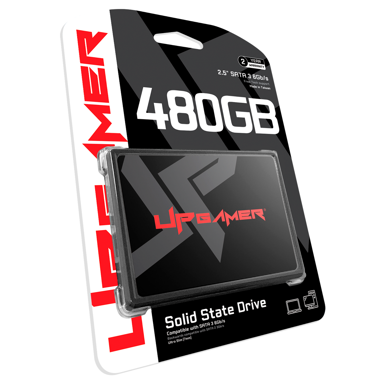 SSD UP Gamer 2.5" UP500 480GB SATA 3 Leitura até 500MB/s Gravação até 450MB/s