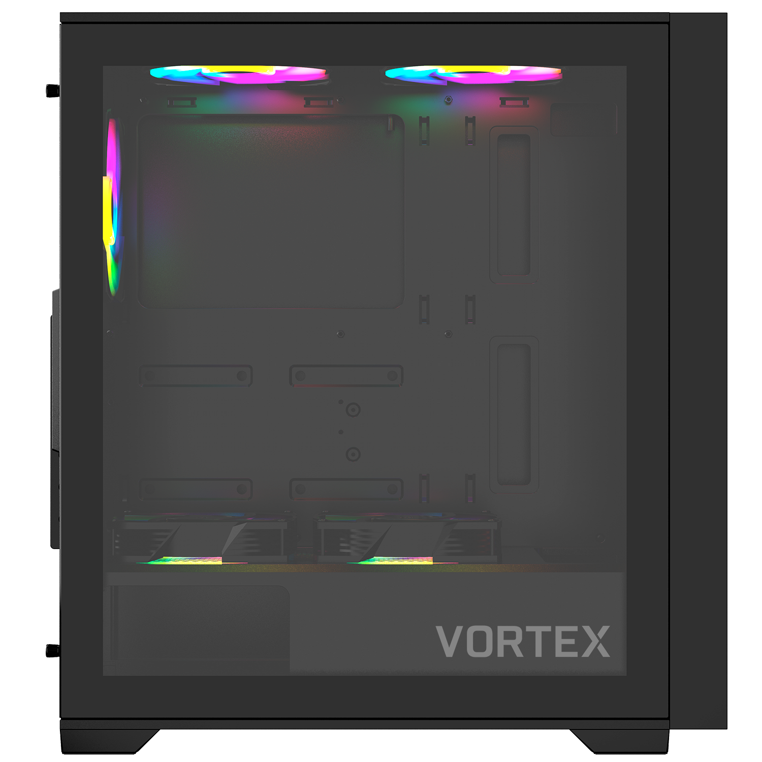 Gabinete UP Gamer Vortex Vidro Temperado Glass Black ATX M-ATX Mini-ITX