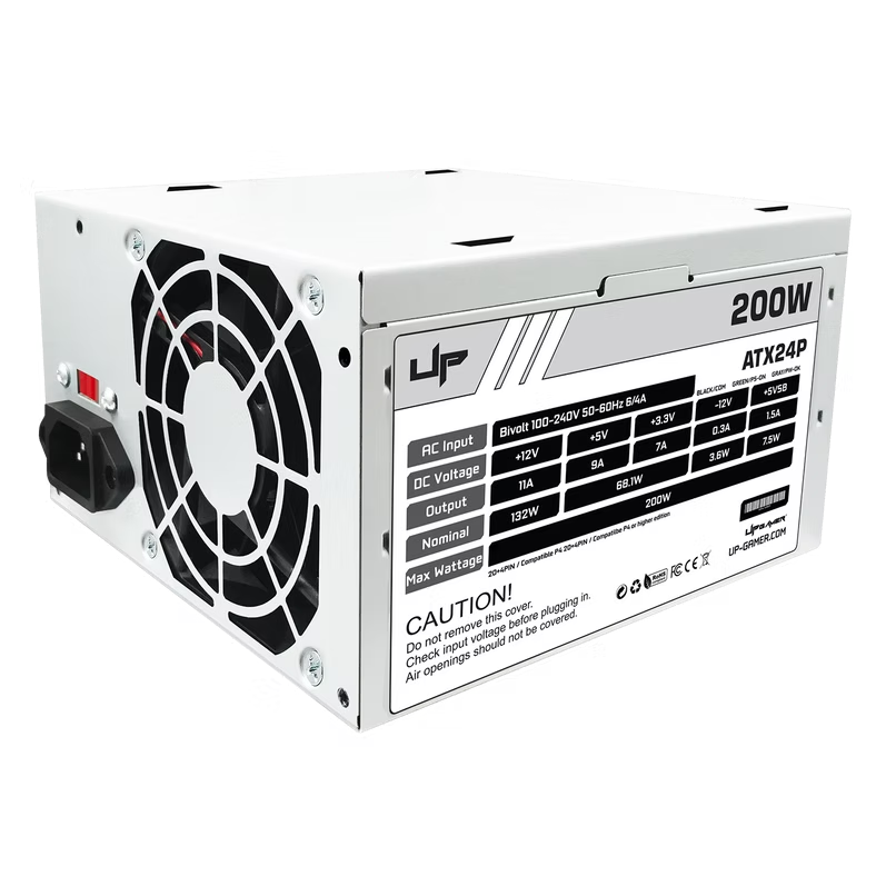 Fonte UP Gamer ATX24P 200W 24-Pin 50-60Hz 6/4A  Bivolt Chaveada