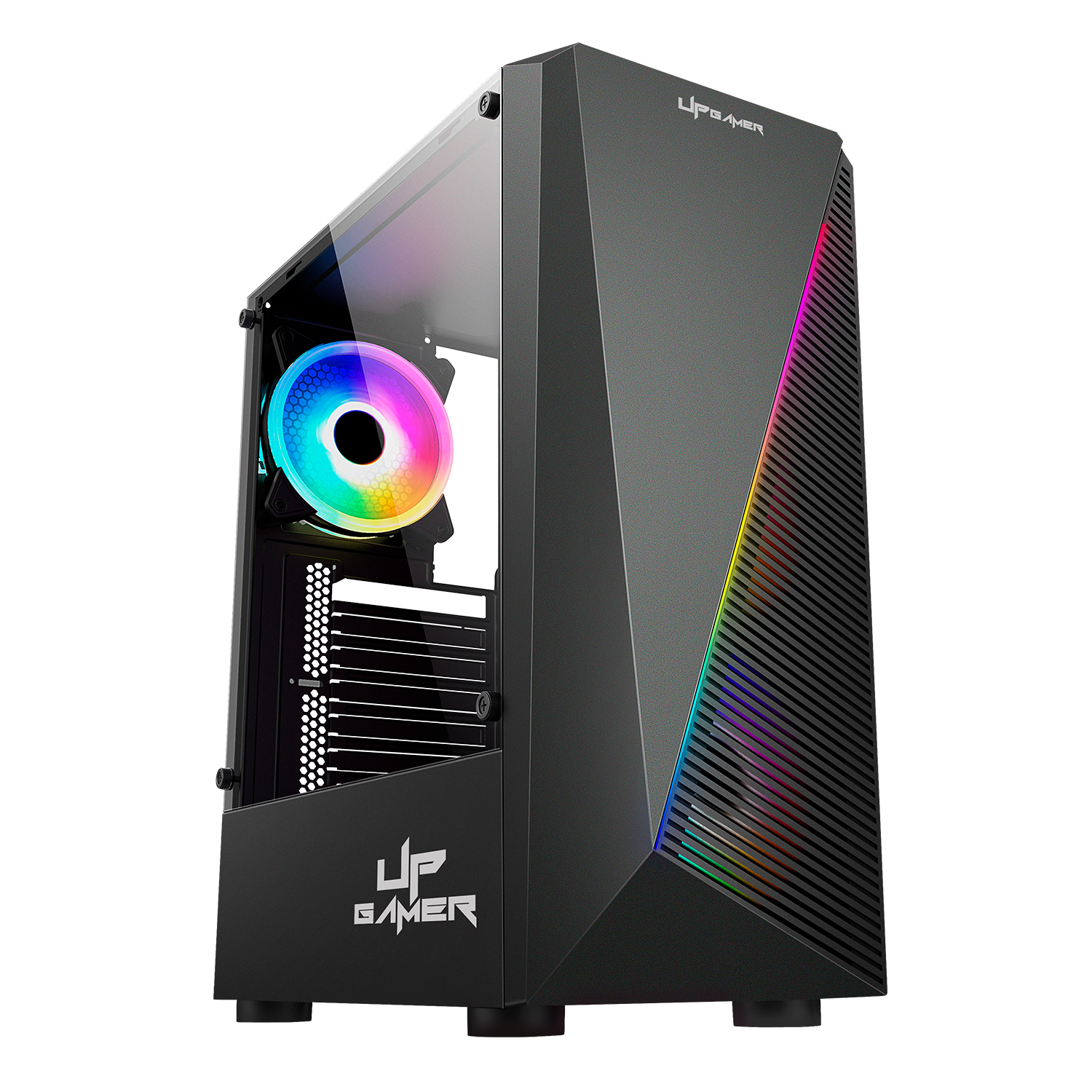 Gabinete UP Gamer Cronos RGB ATX Micro ATX Mini ATX Black