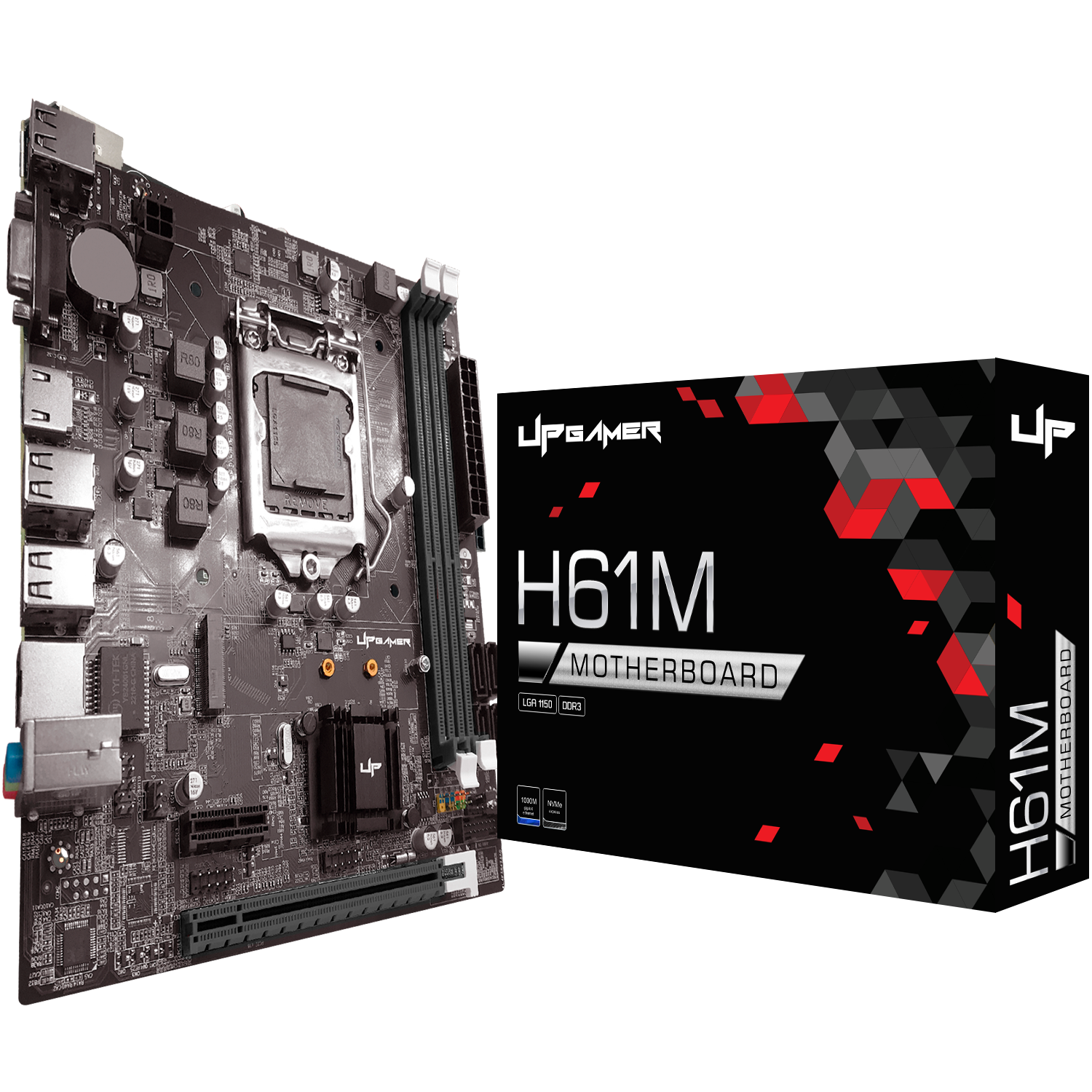 Placa Mãe UP Gamer H61MDR3 Intel LGA 1155 m-ATX DDR3 M.2 NVMe UP-H61M