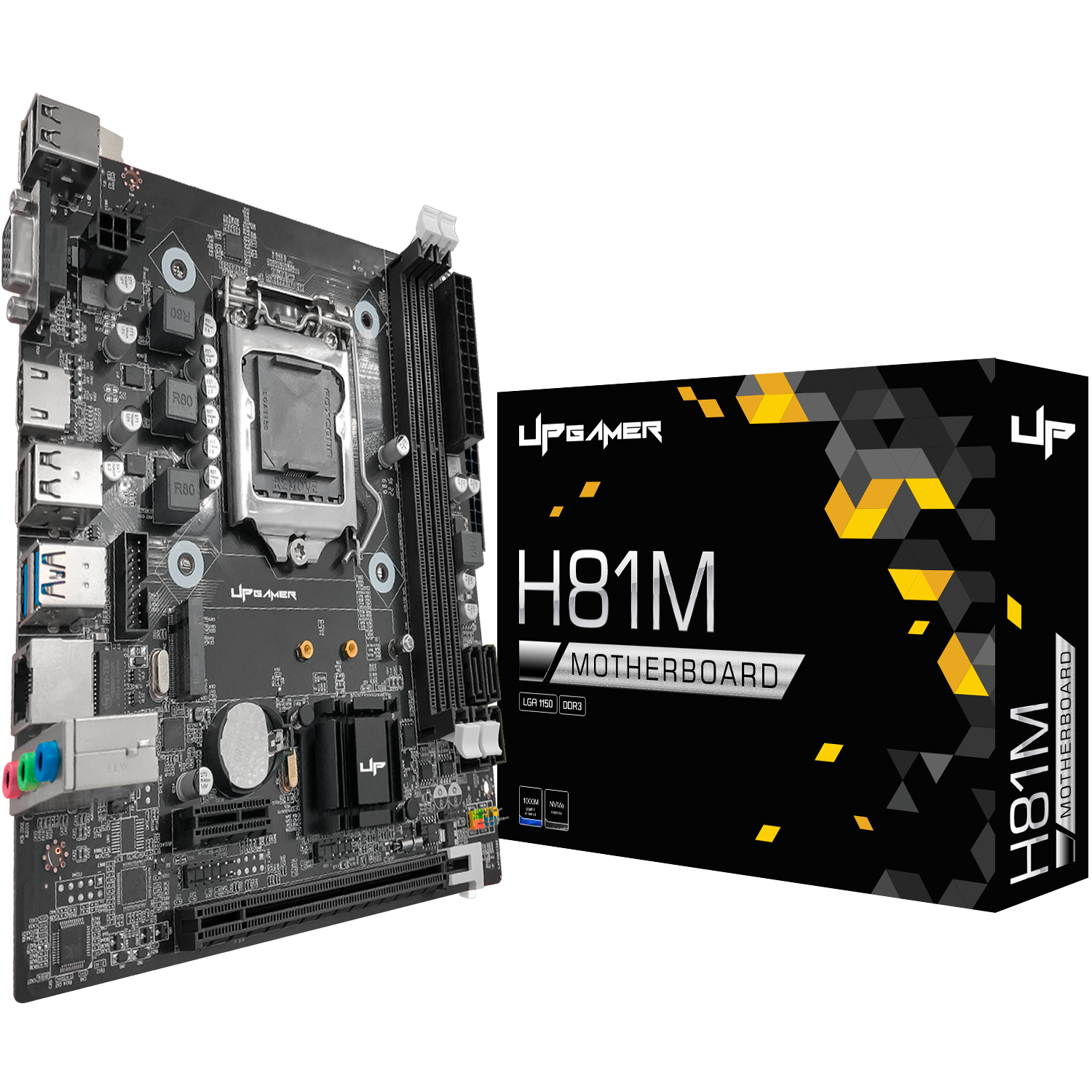 Placa Mãe UP Gamer H81M Intel LGA 1150 m-ATX DDR3 M.2 NVMe UP-H81MDR3