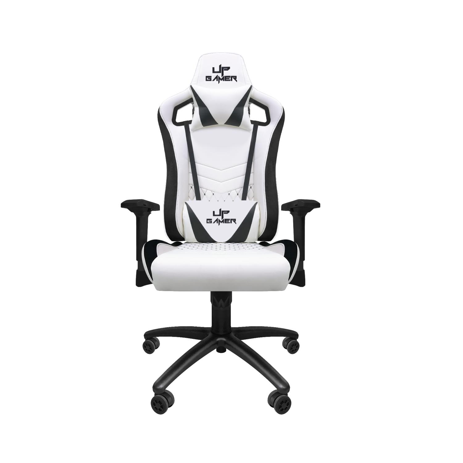 Cadeira Gamer UP Gamer Deluxe PRO Branca Com Almofadas Retrátil Reclinável - UP0960