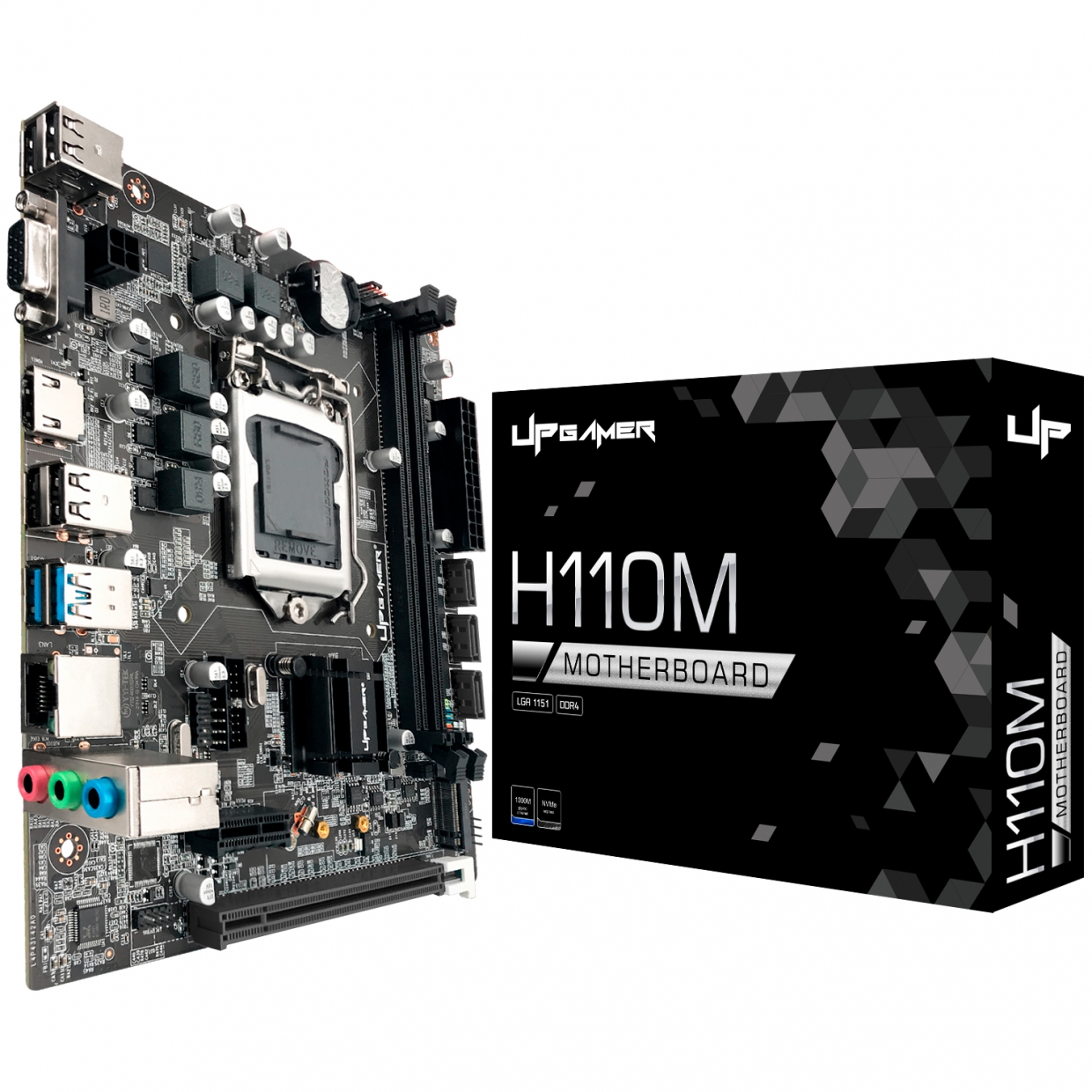 Placa Mãe UP Gamer H110M Intel LGA 1151 m-ATX DDR4 M.2 NVMe HDMI VGA UP-H110M