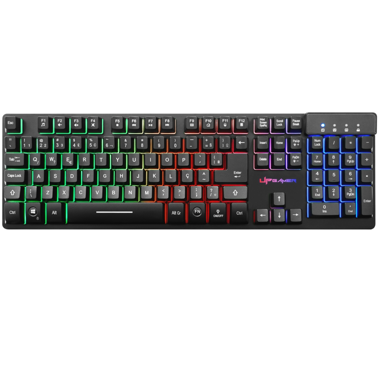 Teclado Spectro LED NYLON USB PT/BR
