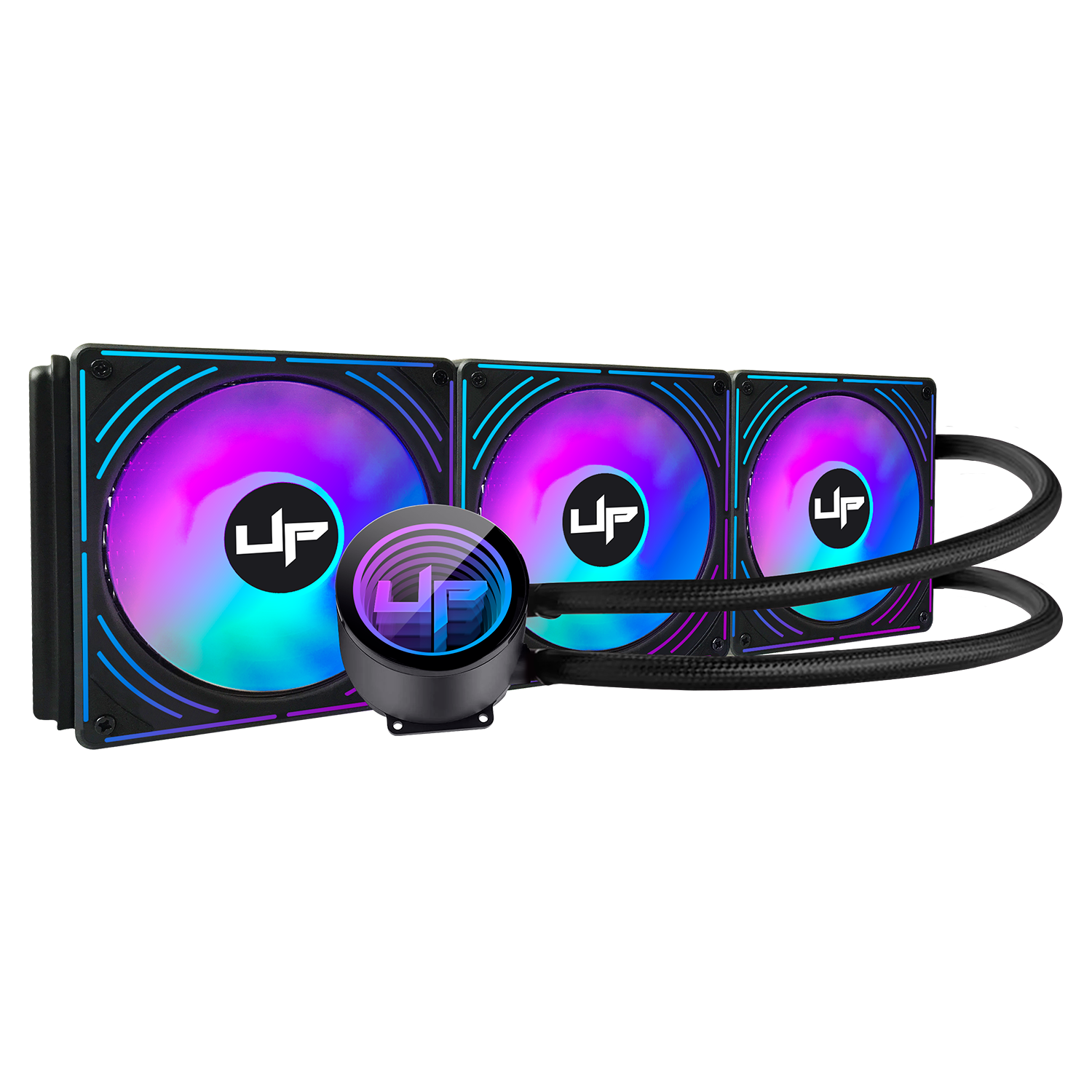 Water Cooler UP GAMER Rainbow 360mm RB-TR360-ARGB INTEL/AMD BLACK