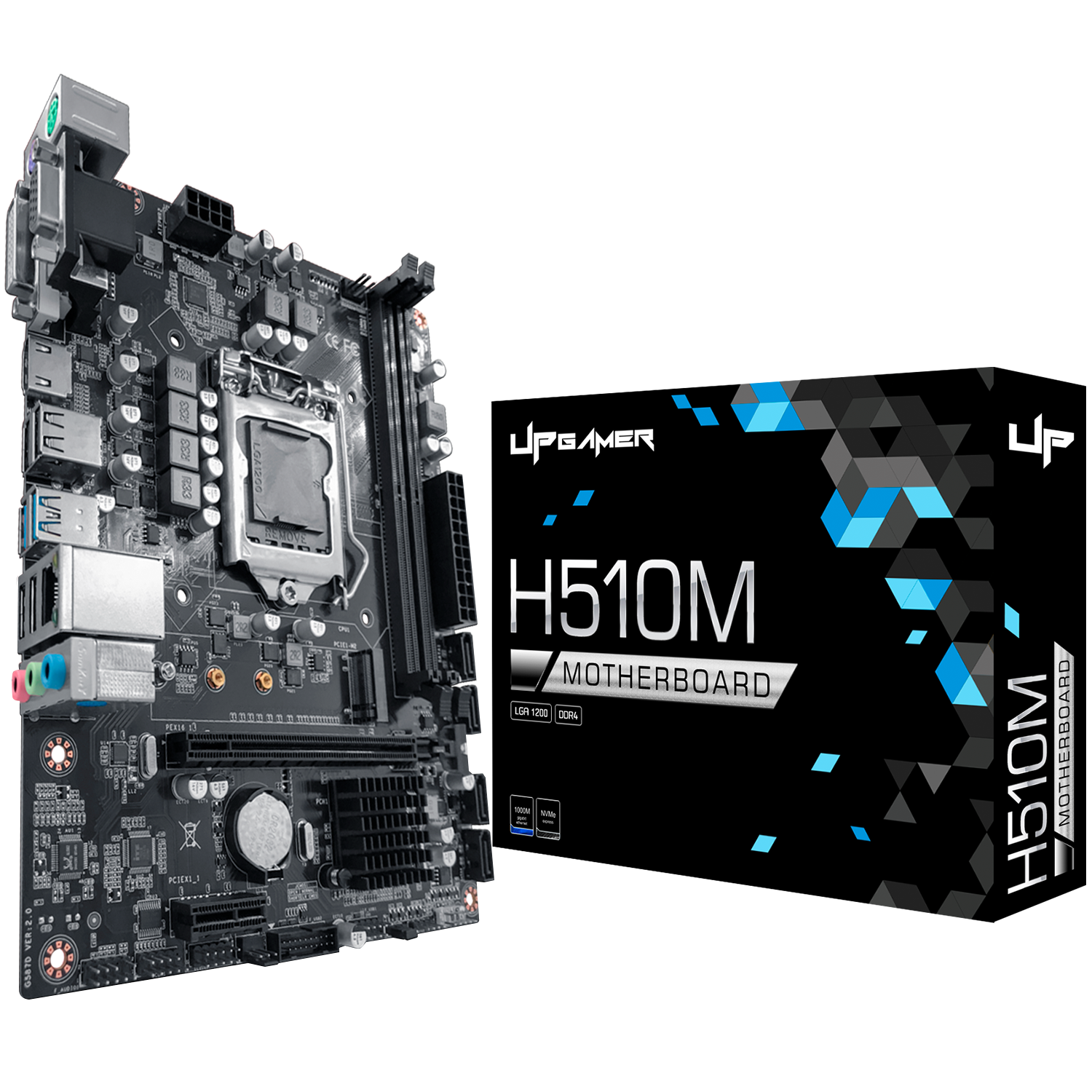 Placa Mãe UP Gamer H510M Intel LGA 1200 m-ATX DDR4 M.2 NVMe UP-H510MDR4